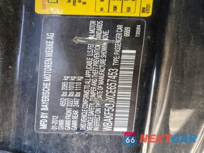Zdjęcie 12 z 12 samochodu: 2012 BMW 328 XI SULEV VIN:WBAKF5C5XCE657453 - miniatura