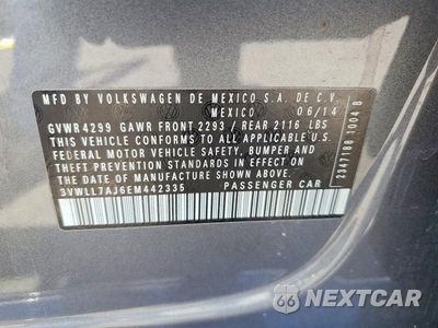Zdjęcie 12 z 12 samochodu: 2014 VOLKSWAGEN JETTA TDI VIN:3VWLL7AJ6EM442335 - miniatura