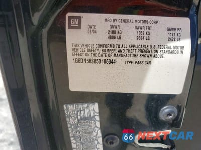 Zdjęcie 13 z 13 samochodu: 2005 CADILLAC CTS-V VIN:1G6DN56S850106344 - miniatura