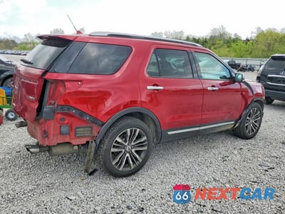 Trzecie zdjęcie samochodu z tyłu: 2018 FORD EXPLORER PLATINUM VIN:1FM5K8HT8JGA53241 - miniatura