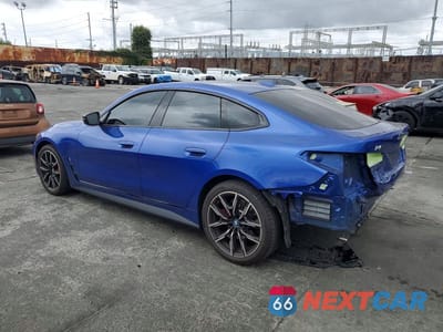 Drugie zdjęcie samochodu z przodu: 2023 BMW I4 EDRIVE 40 VIN:WBY73AW08PFR16465 - miniatura