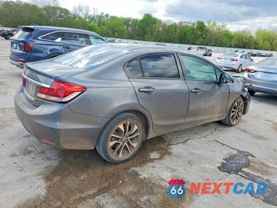 Trzecie zdjęcie samochodu z tyłu: 2013 HONDA CIVIC EXL VIN:19XFB2F90DE281784 - miniatura