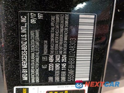 Zdjęcie 12 z 12 samochodu: 2018 MERCEDES-BENZ C 63 AMG-S VIN:55SWF8HB8JU248303 - miniatura