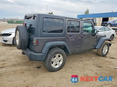 Trzecie zdjęcie samochodu z tyłu: 2014 JEEP WRANGLER UNLIMITED SPORT VIN:1C4HJWDG4EL298813 - miniatura