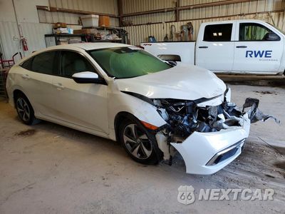 Czwarte zdjęcie samochodu z boku: 2019 HONDA CIVIC LX VIN:19XFC2F6XKE008156 - miniatura