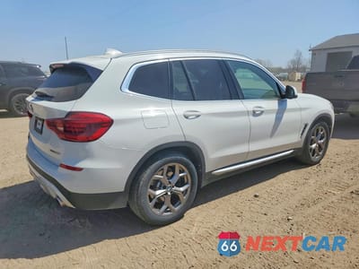 Trzecie zdjęcie samochodu z tyłu: 2021 BMW X3 XDRIVE30I VIN:5UXTY5C07M9G01245 - miniatura