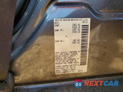 Zdjęcie 12 z 12 samochodu: 2023 NISSAN ALTIMA S VIN:1N4BL4BV3PN307021 - miniatura