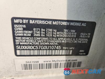 Zdjęcie 14 z 14 samochodu: 2016 BMW X5 XDRIVE35I VIN:5UXKR0C57G0U10745 - miniatura
