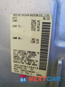 Zdjęcie 12 z 12 samochodu: 2010 NISSAN ALTIMA VIN:1N4AL2AP2AN528474 - miniatura