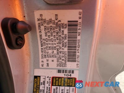 Zdjęcie 12 z 12 samochodu: 2010 TOYOTA TACOMA BASE VIN:5TEPX4EN1AZ672673 - miniatura