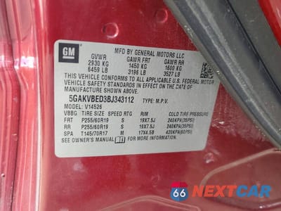 Zdjęcie 14 z 14 samochodu: 2011 BUICK ENCLAVE CXL VIN:5GAKVBED3BJ343112 - miniatura