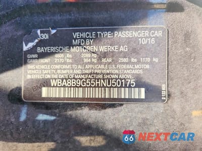 Zdjęcie 12 z 12 samochodu: 2017 BMW 330 I VIN:WBA8B9G55HNU50175 - miniatura