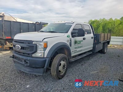 Drugie zdjęcie samochodu z przodu: 2021 FORD F450 SUPER DUTY FLATBED TRUCK VIN:1FD0W4HT9MED04078 - miniatura