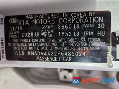Zdjęcie 12 z 12 samochodu: 2015 KIA RIO LX VIN:KNADM4A32F6485024 - miniatura