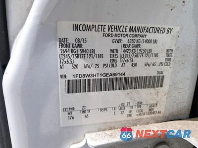 Zdjęcie 13 z 13 samochodu: 2016 FORD F350 SUPER DUTY VIN:1FD8W3HT1GEA69144 - miniatura
