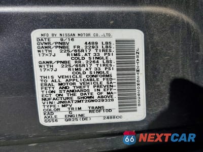 Zdjęcie 12 z 12 samochodu: 2016 NISSAN ROGUE S VIN:JN8AT2MT2GW029328 - miniatura