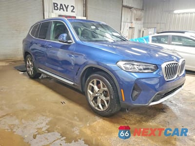 Czwarte zdjęcie samochodu z boku: 2022 BMW X3 XDRIVE30I VIN:5UX53DP00N9N05550 - miniatura