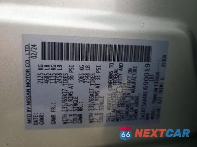 Zdjęcie 13 z 13 samochodu: 2024 NISSAN ROGUE S VIN:5N1BT3AB4RC690019 - miniatura