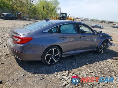 Trzecie zdjęcie samochodu z tyłu: 2020 HONDA ACCORD SPORT VIN:1HGCV1F39LA121101 - miniatura