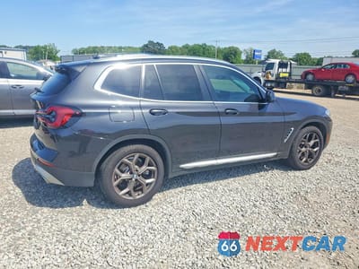 Trzecie zdjęcie samochodu z tyłu: 2022 BMW X3 XDRIVE30I VIN:WBX57DP04NN169868 - miniatura
