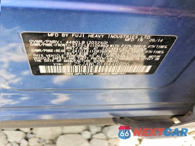 Zdjęcie 13 z 13 samochodu: 2015 SUBARU FORESTER 2.5I TOURING VIN:JF2SJAWC8FH446986 - miniatura