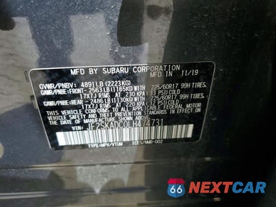 Zdjęcie 13 z 13 samochodu: 2020 SUBARU FORESTER VIN:JF2SKADC0LH474731 - miniatura