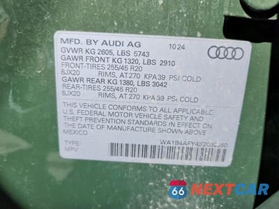 Zdjęcie 14 z 14 samochodu: 2025 AUDI SQ5 PREMIUM PLUS VIN:WA1B4AFY4S2032550 - miniatura