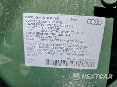 Zdjęcie 14 z 14 samochodu: 2025 AUDI SQ5 PREMIUM PLUS VIN:WA1B4AFY4S2032550 - miniatura
