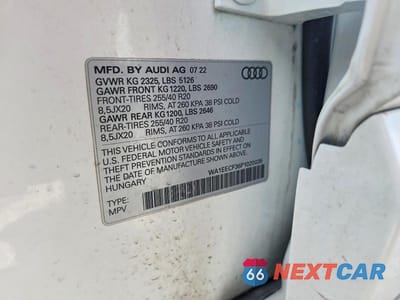 Zdjęcie 13 z 13 samochodu: 2023 AUDI Q3 PREMIUM PLUS S LINE 45 VIN:WA1EECF36P1020035 - miniatura