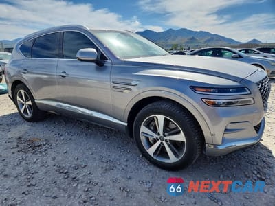 Czwarte zdjęcie samochodu z boku: 2021 GENESIS GV80 3.5T ADVANCED+ VIN:KMUHCESC7MU068810 - miniatura