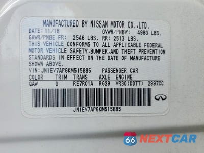 Zdjęcie 12 z 12 samochodu: 2019 INFINITI Q50 3.0T LUXE VIN:JN1EV7AP6KM515885 - miniatura