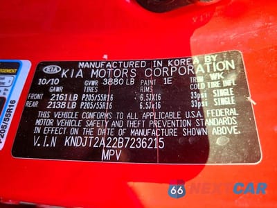 Zdjęcie 12 z 12 samochodu: 2011 KIA SOUL + VIN:KNDJT2A22B7236215 - miniatura