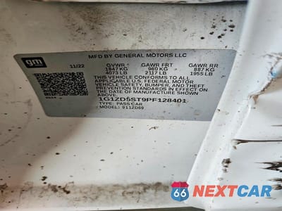 Zdjęcie 12 z 12 samochodu: 2023 CHEVROLET MALIBU LT VIN:1G1ZD5ST9PF128401 - miniatura