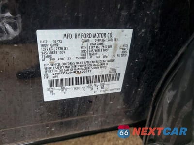 Zdjęcie 12 z 12 samochodu: 2024 FORD EDGE SEL VIN:2FMPK4J94RBA29912 - miniatura
