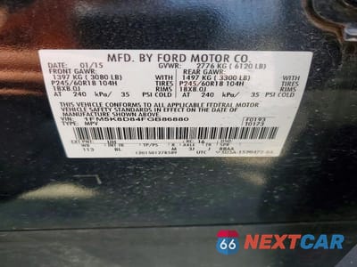 Zdjęcie 13 z 13 samochodu: 2015 FORD EXPLORER XLT VIN:1FM5K8D84FGB86880 - miniatura