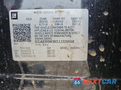 Zdjęcie 13 z 13 samochodu: 2018 BUICK ENCLAVE ESSENCE VIN:5GAERBKW2JJ226658 - miniatura