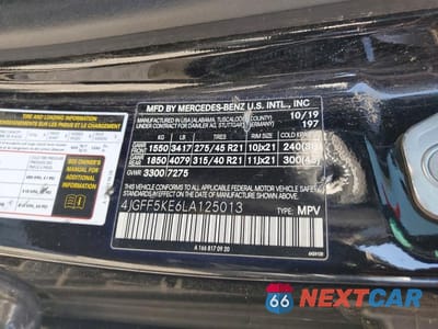 Zdjęcie 13 z 13 samochodu: 2020 MERCEDES-BENZ GLS 450 4MATIC VIN:4JGFF5KE6LA125013 - miniatura