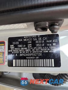 Zdjęcie 13 z 13 samochodu: 2023 KIA RIO LX VIN:3KPA24AD6PE627150 - miniatura