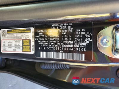 Zdjęcie 13 z 13 samochodu: 2026 KIA SPORTAGE LX VIN:5XYK23DF5TG409208 - miniatura