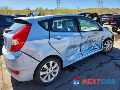 Trzecie zdjęcie samochodu z tyłu: 2014 HYUNDAI ACCENT SE VIN:KMHCU5AE6EU160095 - miniatura
