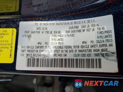 Zdjęcie 13 z 13 samochodu: 2017 TOYOTA YARIS IA BASE VIN:3MYDLBYV1HY156491 - miniatura