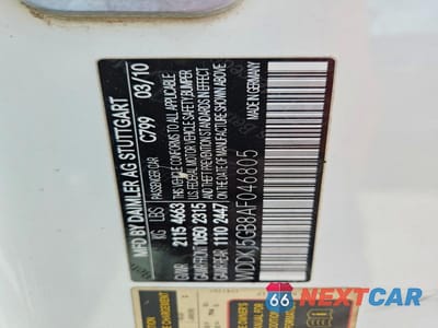 Zdjęcie 12 z 12 samochodu: 2010 MERCEDES-BENZ E 350 VIN:WDDKJ5GB8AF046805 - miniatura