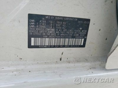 Zdjęcie 12 z 12 samochodu: 2022 SUBARU IMPREZA VIN:4S3GTAB63N3720086 - miniatura