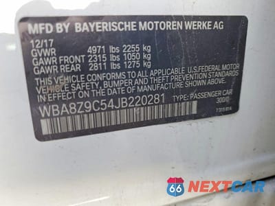 Zdjęcie 12 z 12 samochodu: 2018 BMW 330 XIGT VIN:WBA8Z9C54JB220281 - miniatura