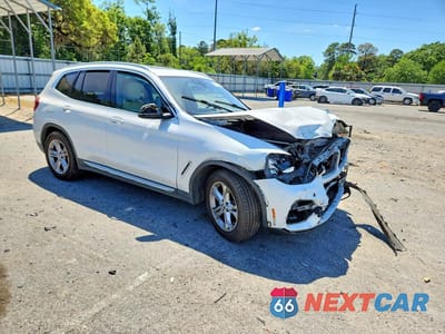 Czwarte zdjęcie samochodu z boku: 2021 BMW X3 SDRIVE30I VIN:5UXTY3C0XM9E57789 - miniatura