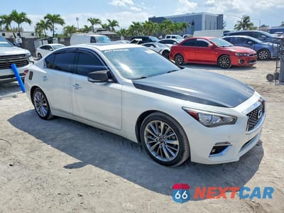 Czwarte zdjęcie samochodu z boku: 2021 INFINITI Q50 LUXE VIN:JN1EV7BP5MM702312 - miniatura