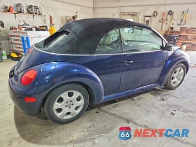 Trzecie zdjęcie samochodu z tyłu: 2003 VOLKSWAGEN NEW BEETLE GLS VIN:3VWCK21Y43M325515 - miniatura
