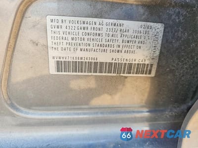 Zdjęcie 12 z 12 samochodu: 2008 VOLKSWAGEN GTI VIN:WVWHV71K08W243068 - miniatura
