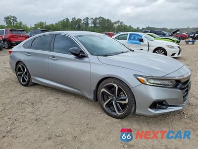 Czwarte zdjęcie samochodu z boku: 2021 HONDA ACCORD SPORT VIN:1HGCV1F33MA105865 - miniatura