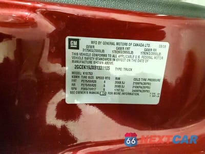 Zdjęcie 12 z 12 samochodu: 2008 CHEVROLET SILVERADO K1500 VIN:2GCEK19JX81331105 - miniatura